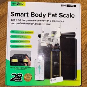 Run Star Smart Body Fat Scale - Black